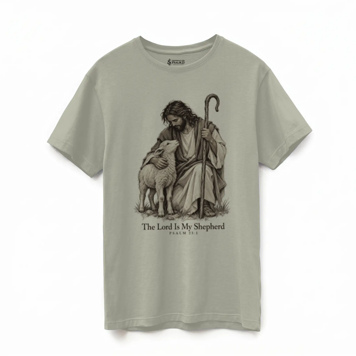 The Lord Is My Shepherd — Supima Cotton Tee — Product view 3