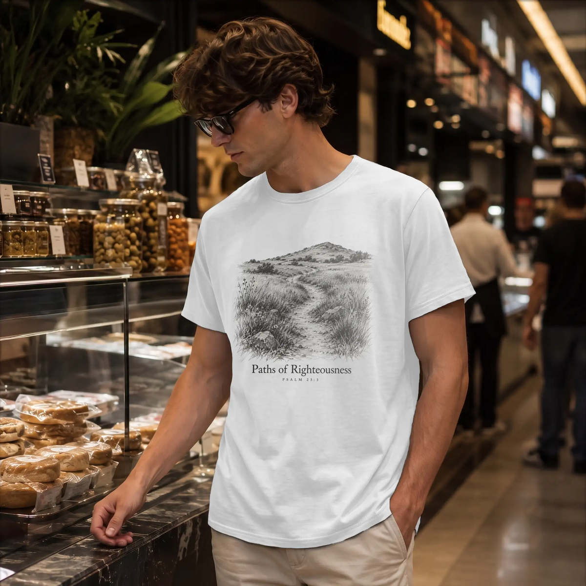 Paths of Righteousness — Supima Cotton Tee — Product view 1