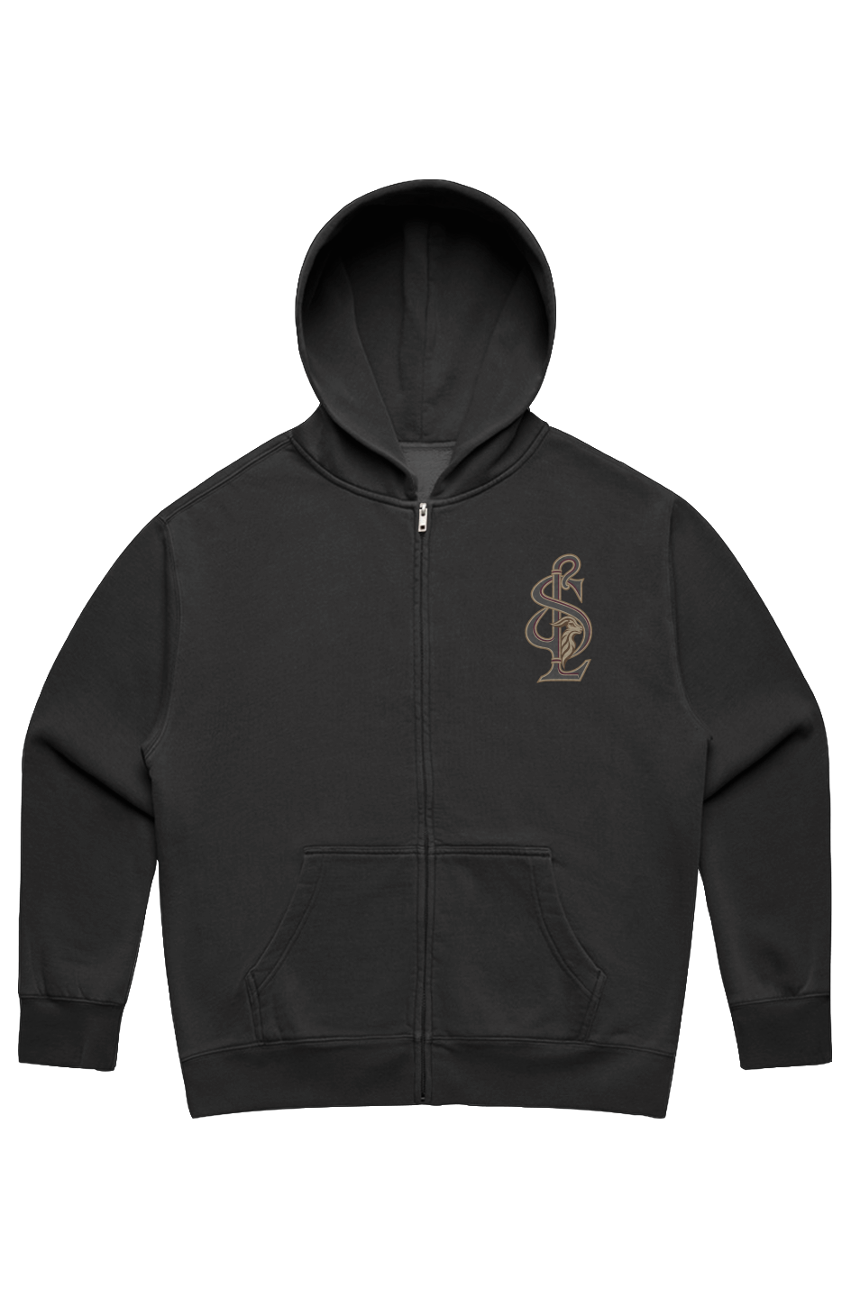 Womens Relax Faded Zip Hood