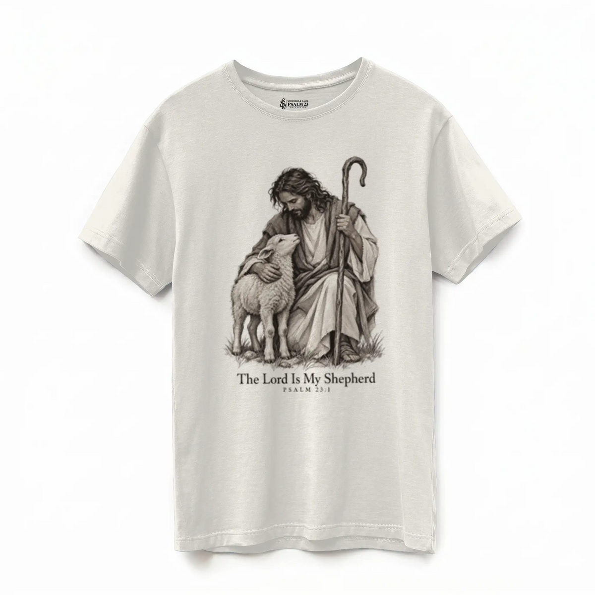 The Lord Is My Shepherd — Supima Cotton Tee — Product view 6