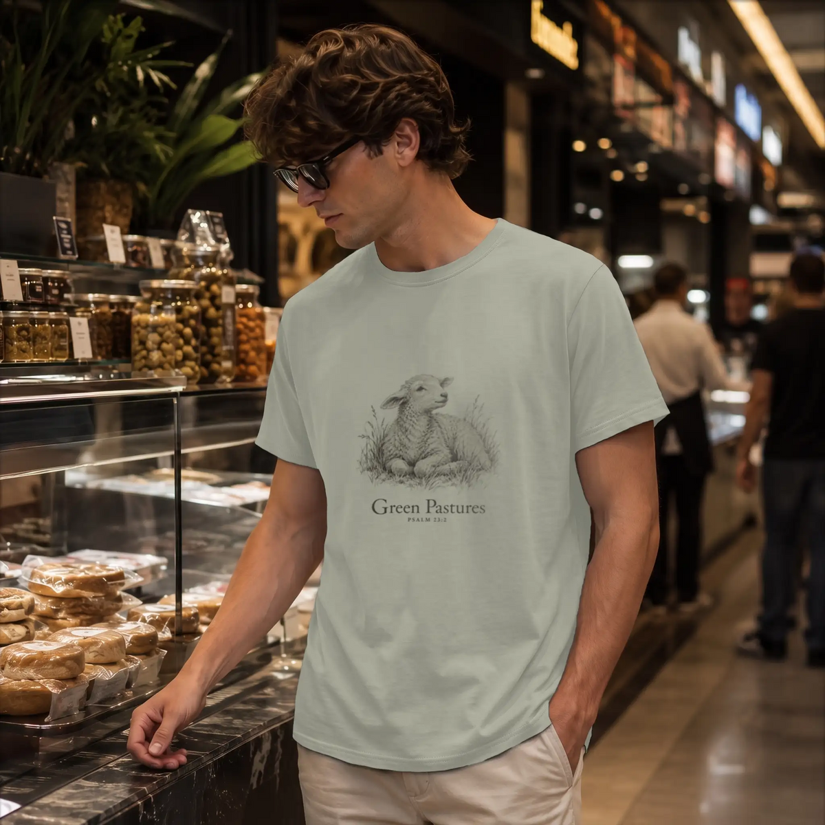 Green Pastures — Supima Cotton Tee — Product view 4