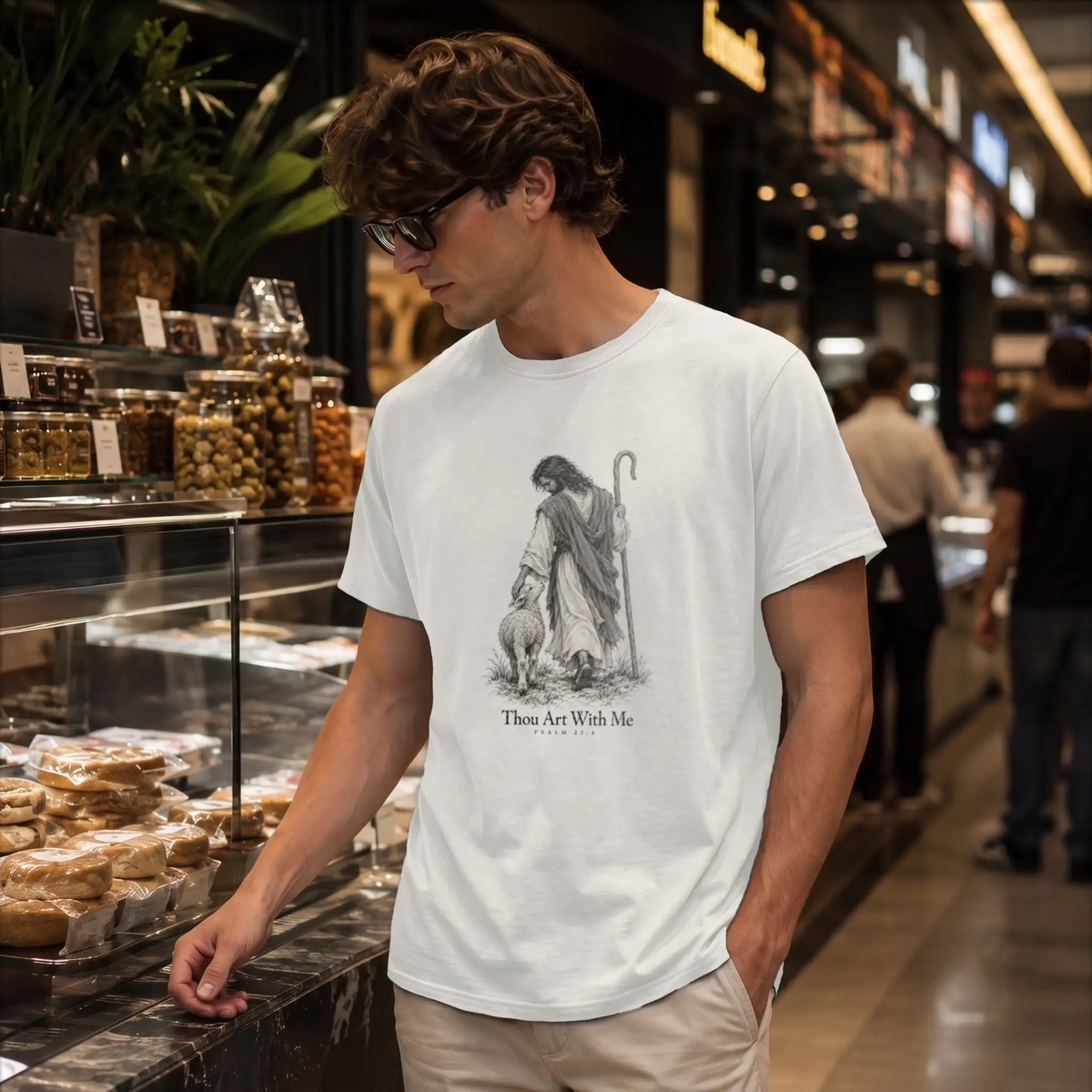 Thou Art With Me — Supima Cotton Tee — Product view 3
