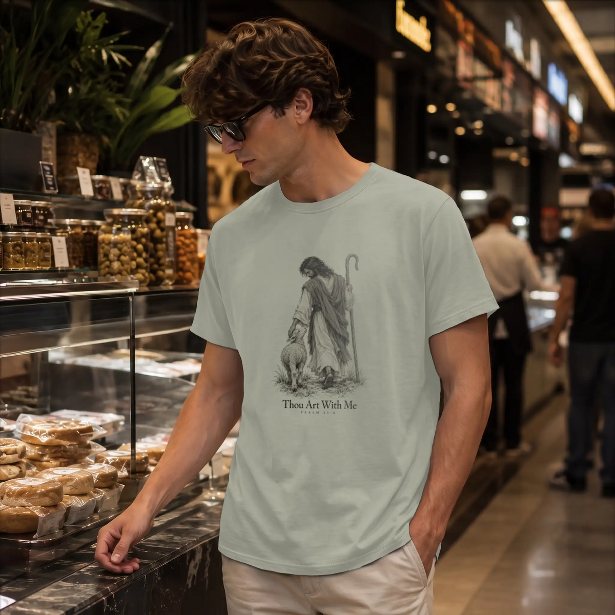 Thou Art With Me — Supima Cotton Tee — Product view 5