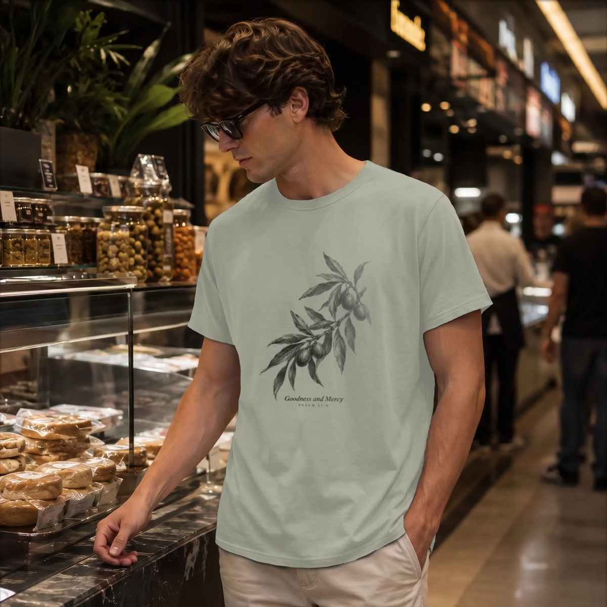Goodness and Mercy — Supima Cotton Tee — Product view 1