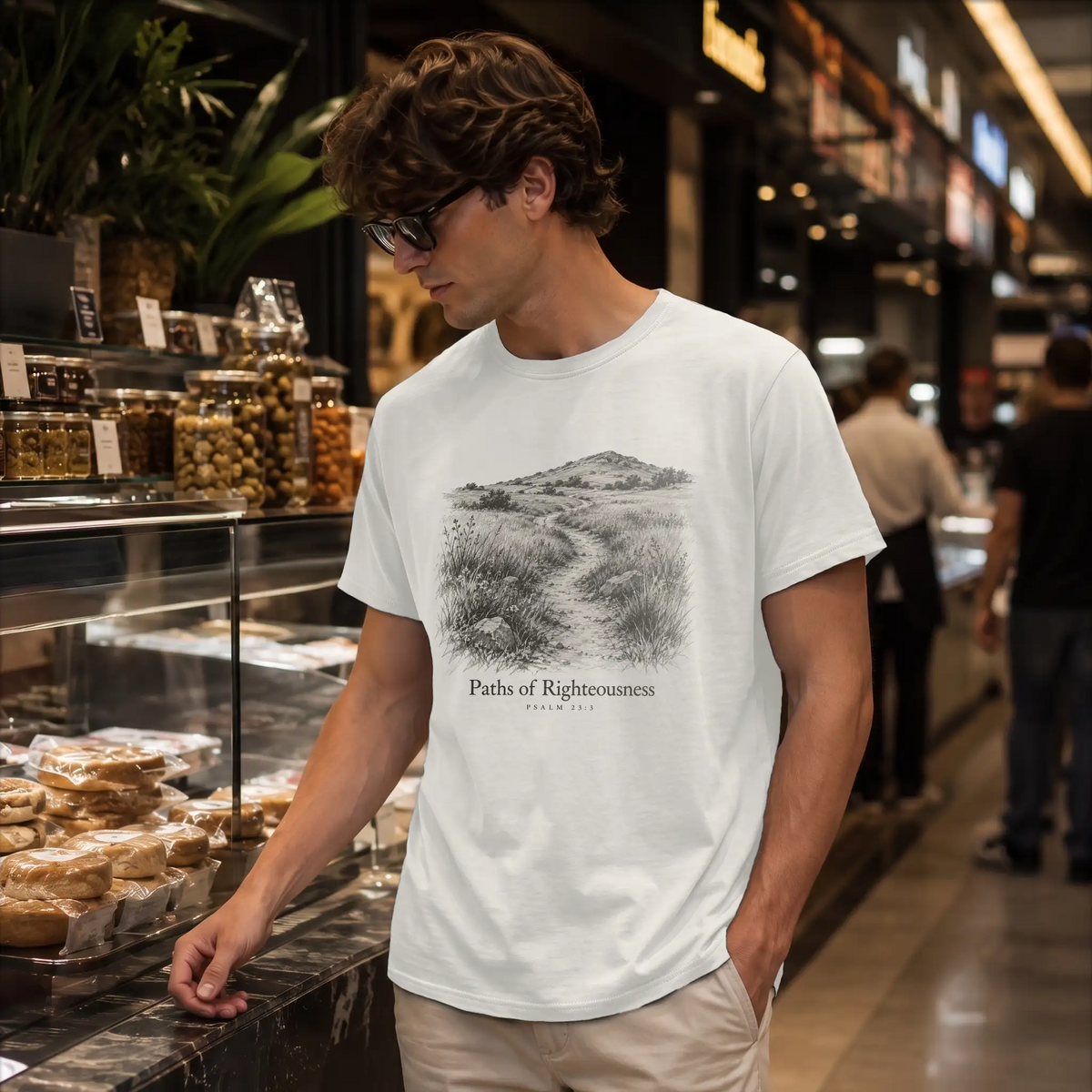 Paths of Righteousness — Supima Cotton Tee — Product view 4