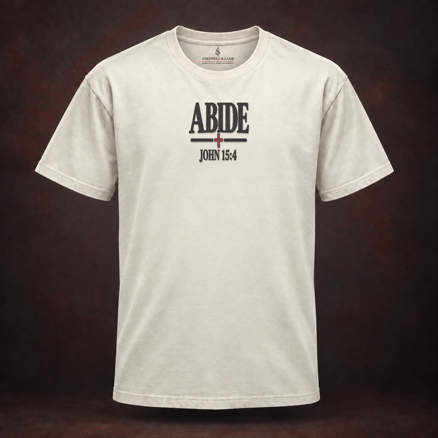 ABIDE — Embroidered Tee