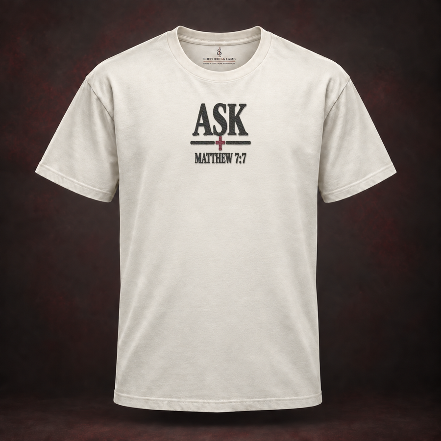 ASK — Embroidered Tee