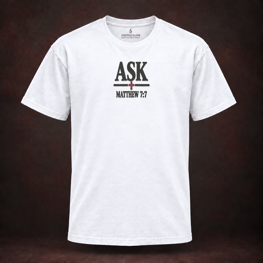 ASK — Embroidered Tee