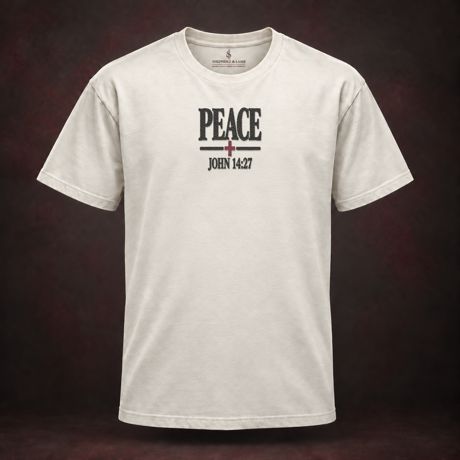 PEACE — Embroidered Tee