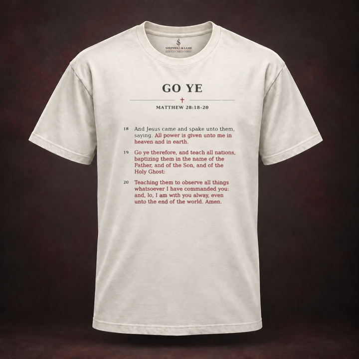 GO YE — Red Letter His Words Tee