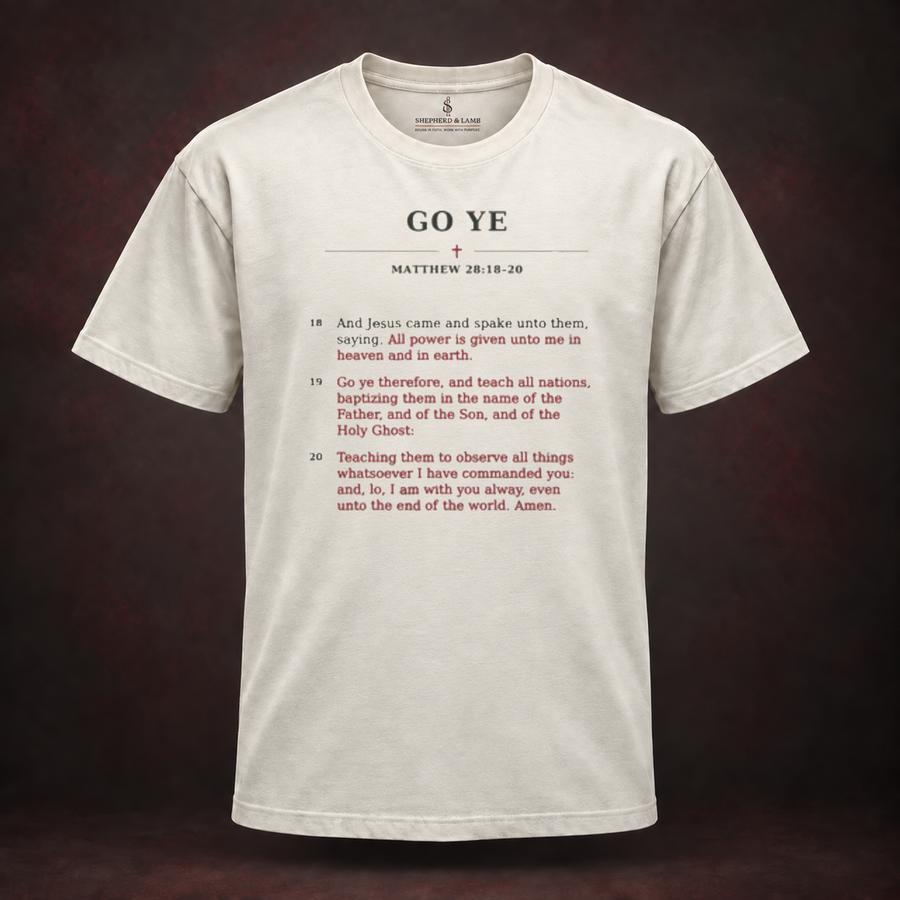 GO YE — Red Letter His Words Tee