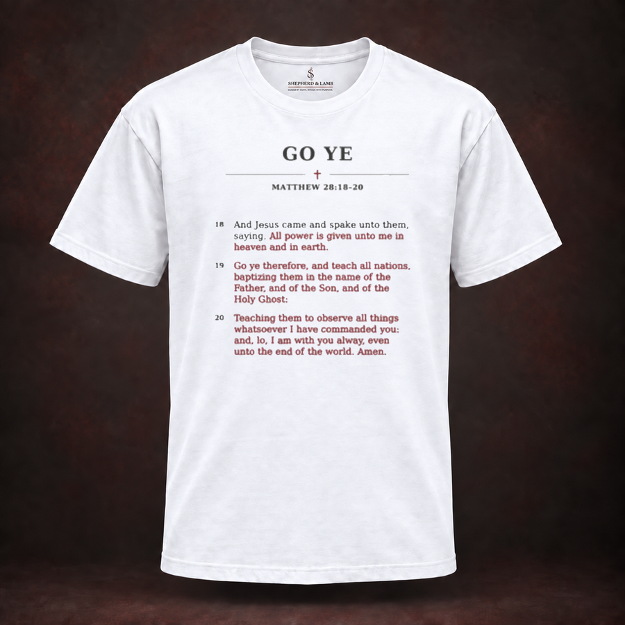 GO YE — Red Letter His Words Tee