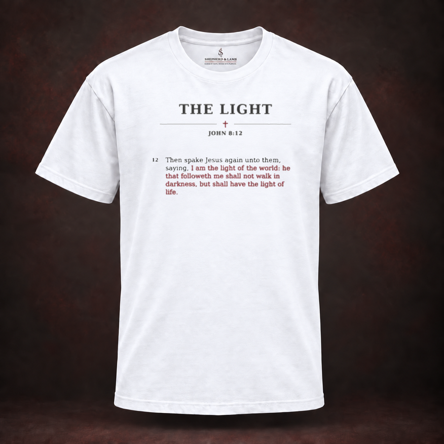 THE LIGHT — Red Letter His Words Tee