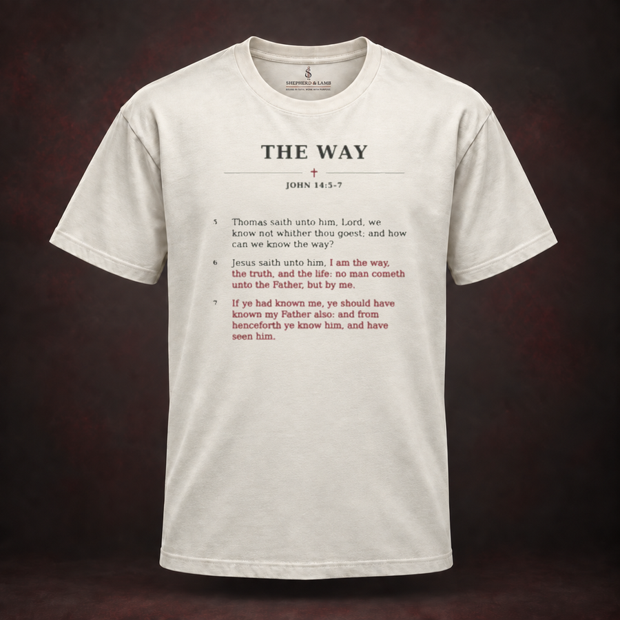 THE WAY — Red Letter His Words Tee
