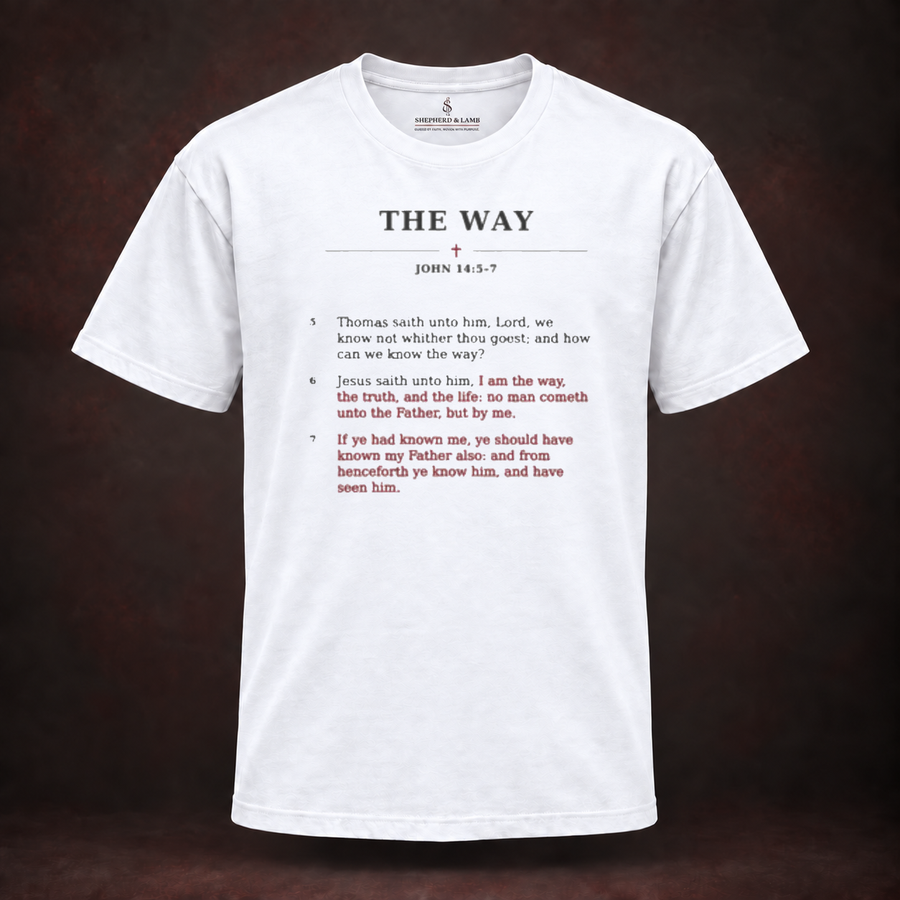 THE WAY — Red Letter His Words Tee