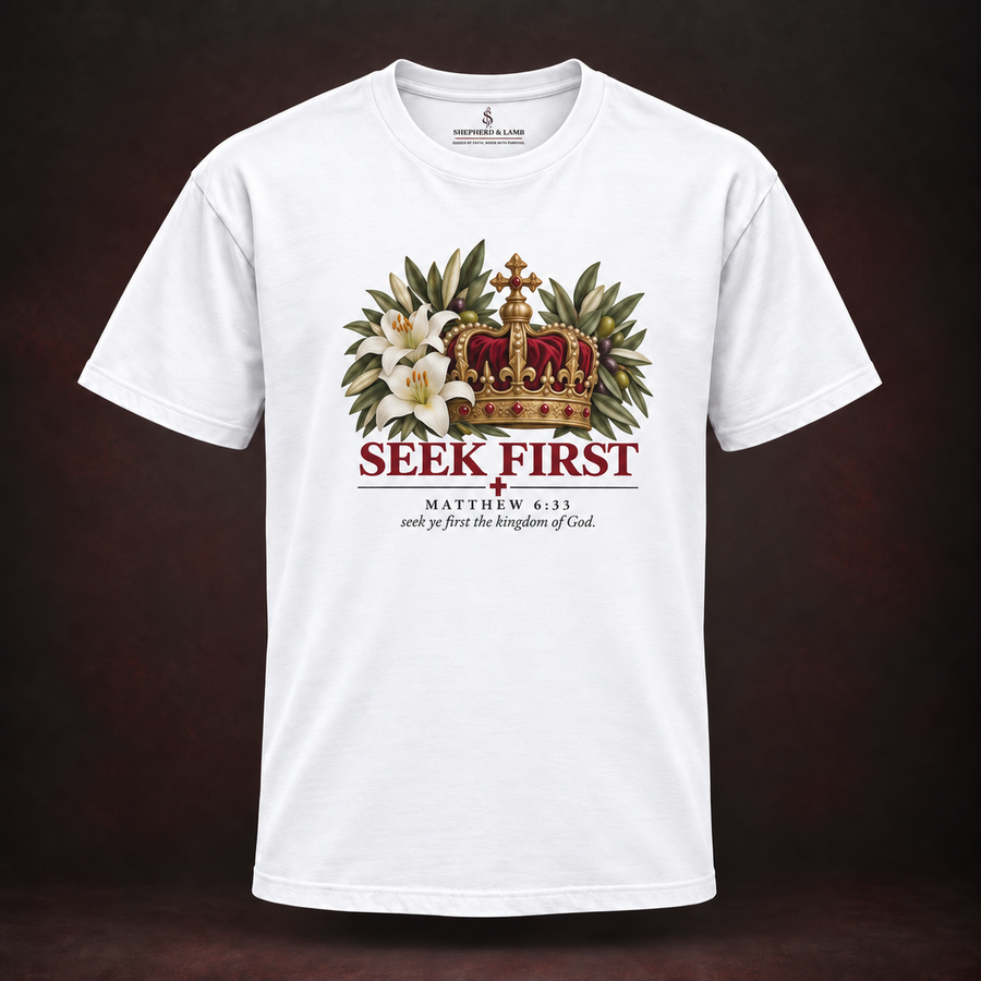 SEEK FIRST — Red Letter Studio Tee
